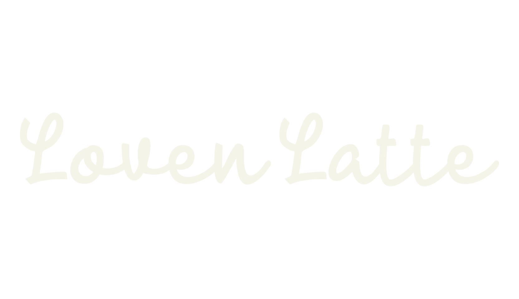 Loven Latte, handwriting font preview