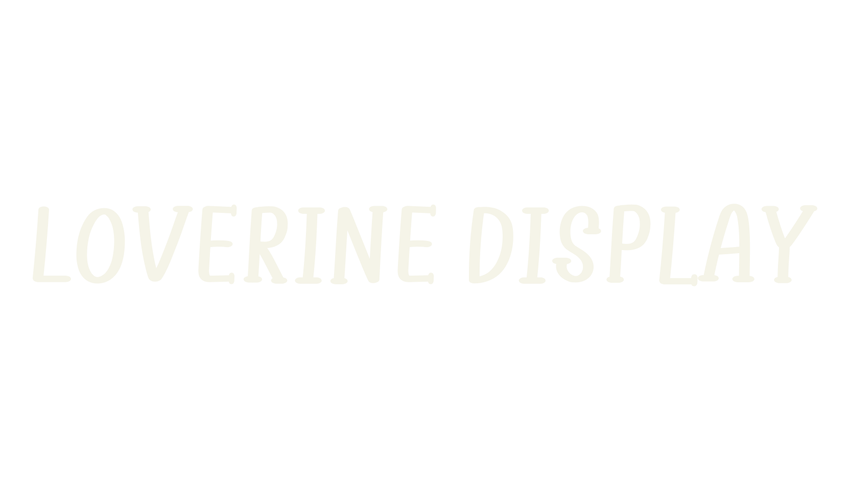 Loverine Display, handwriting font preview
