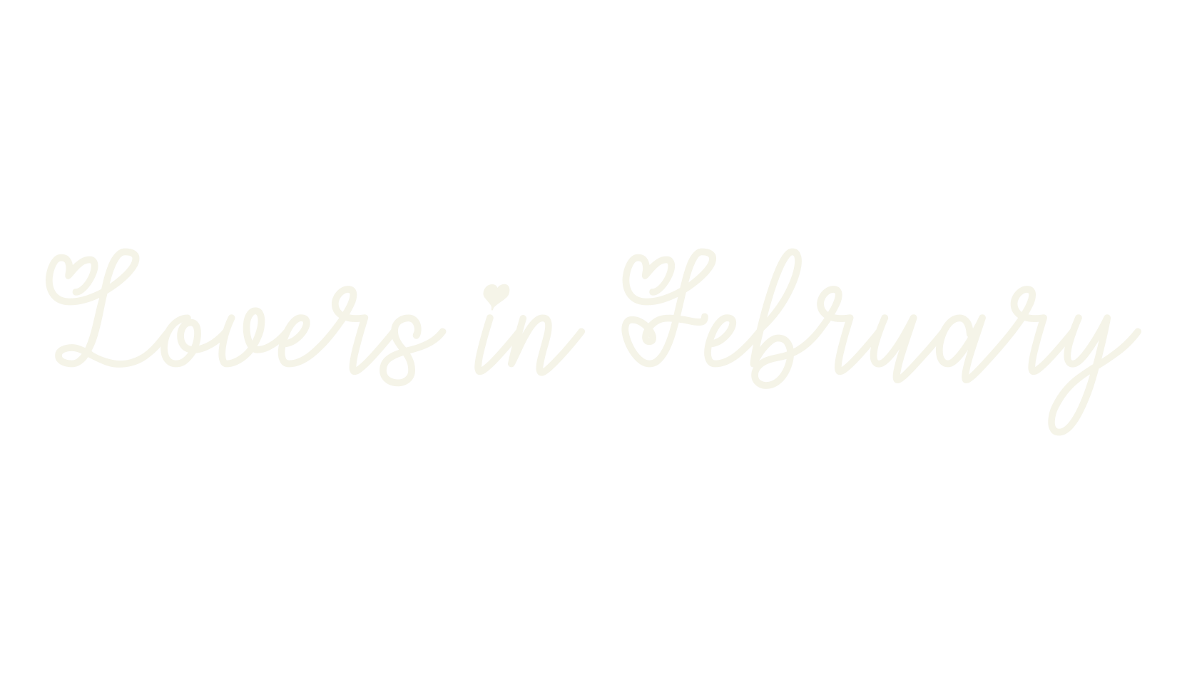 Lovers in February, fashion script font preview