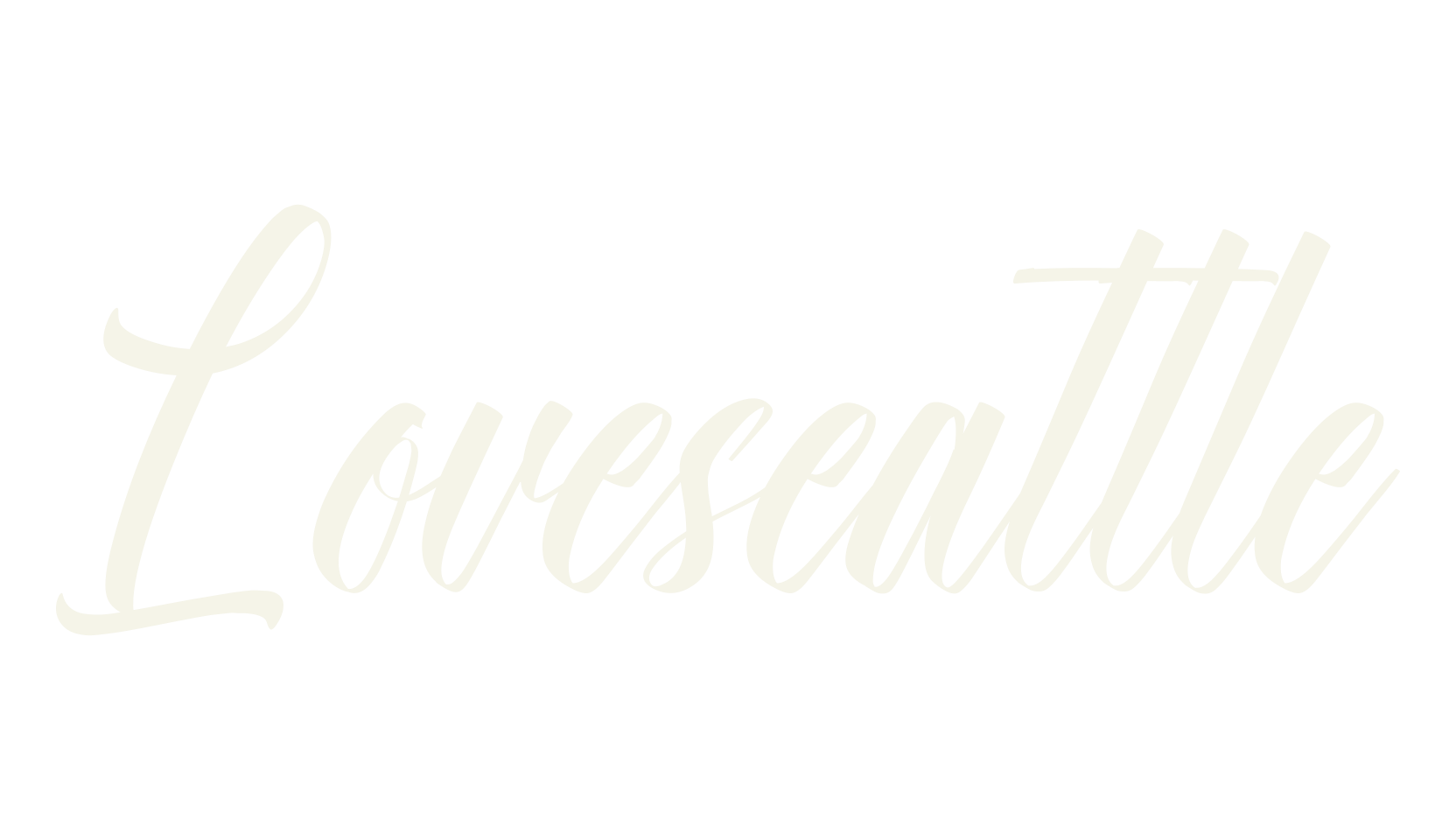 Loveseattle, calligraphy font preview