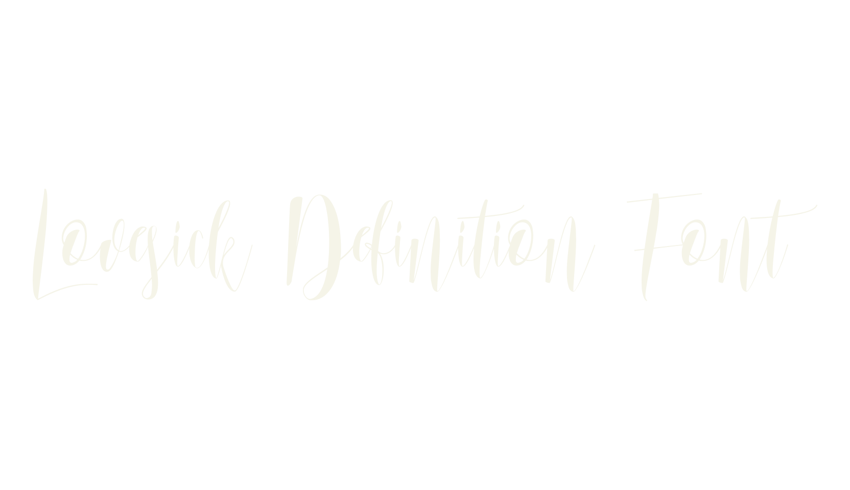 Lovesick Definition Font, calligraphy font preview