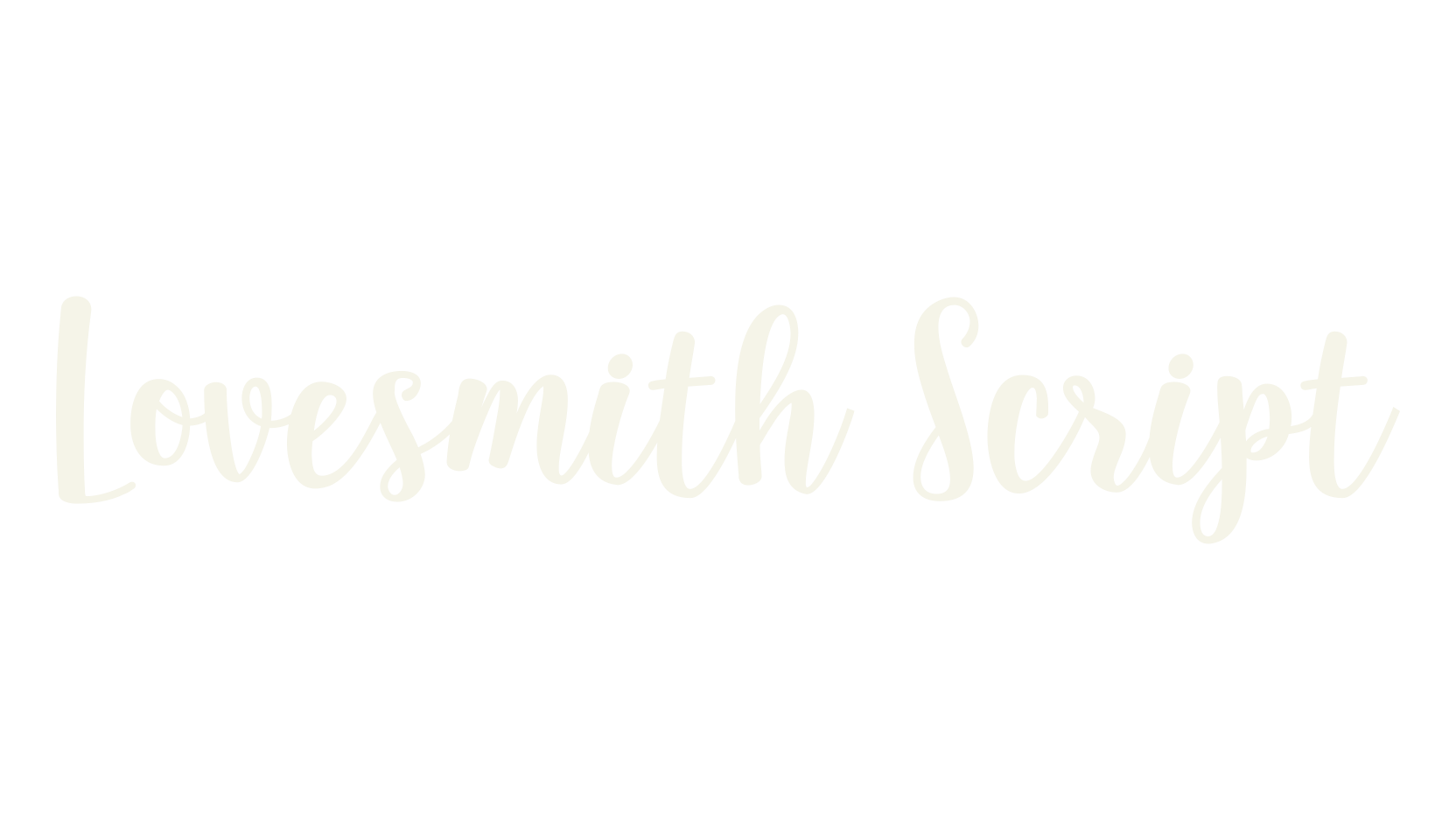 Lovesmith Script, pretty font preview