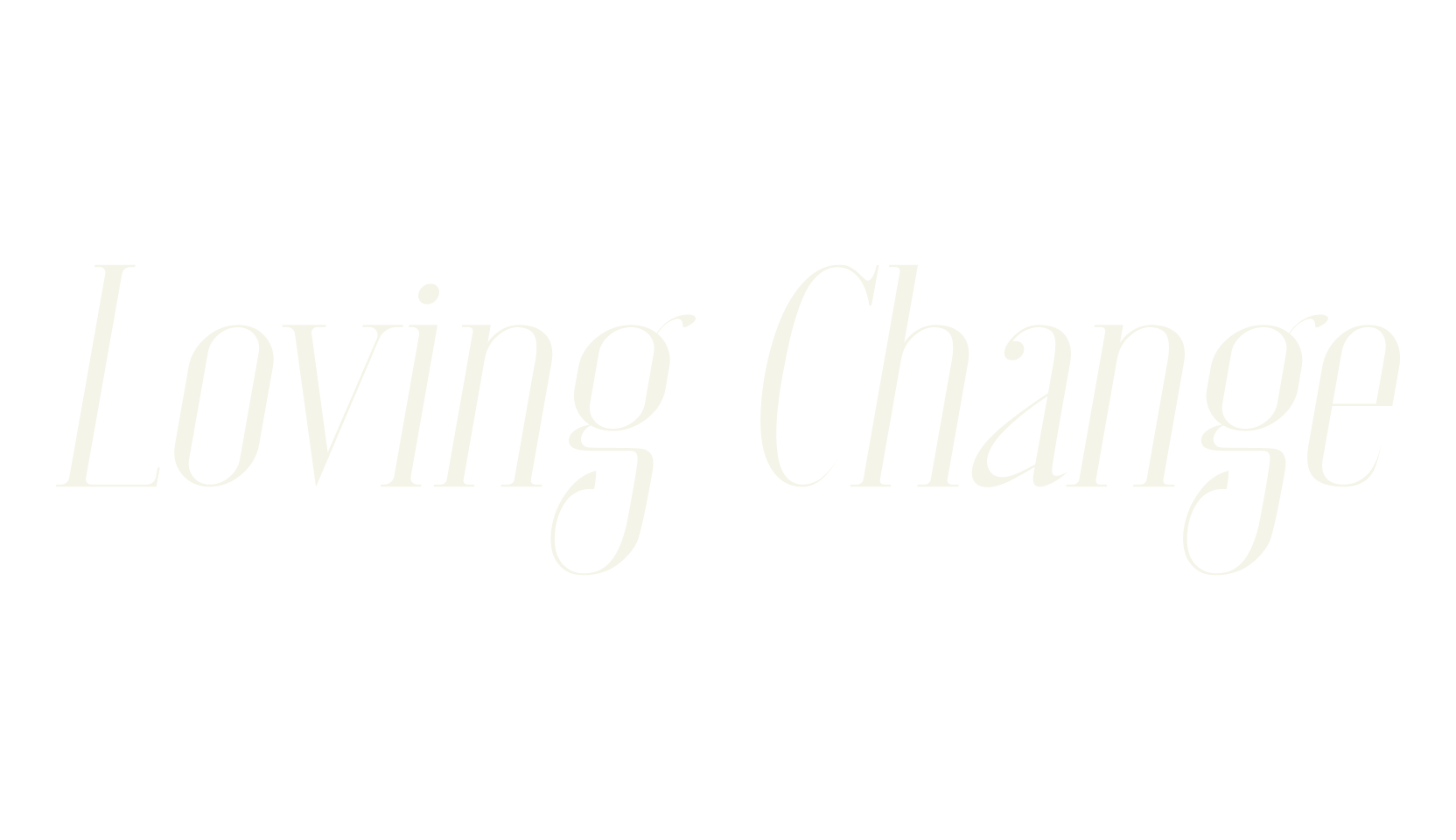 Loving Change, cafe font preview