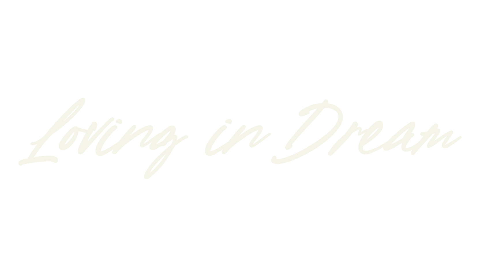 Loving in Dream, script font preview