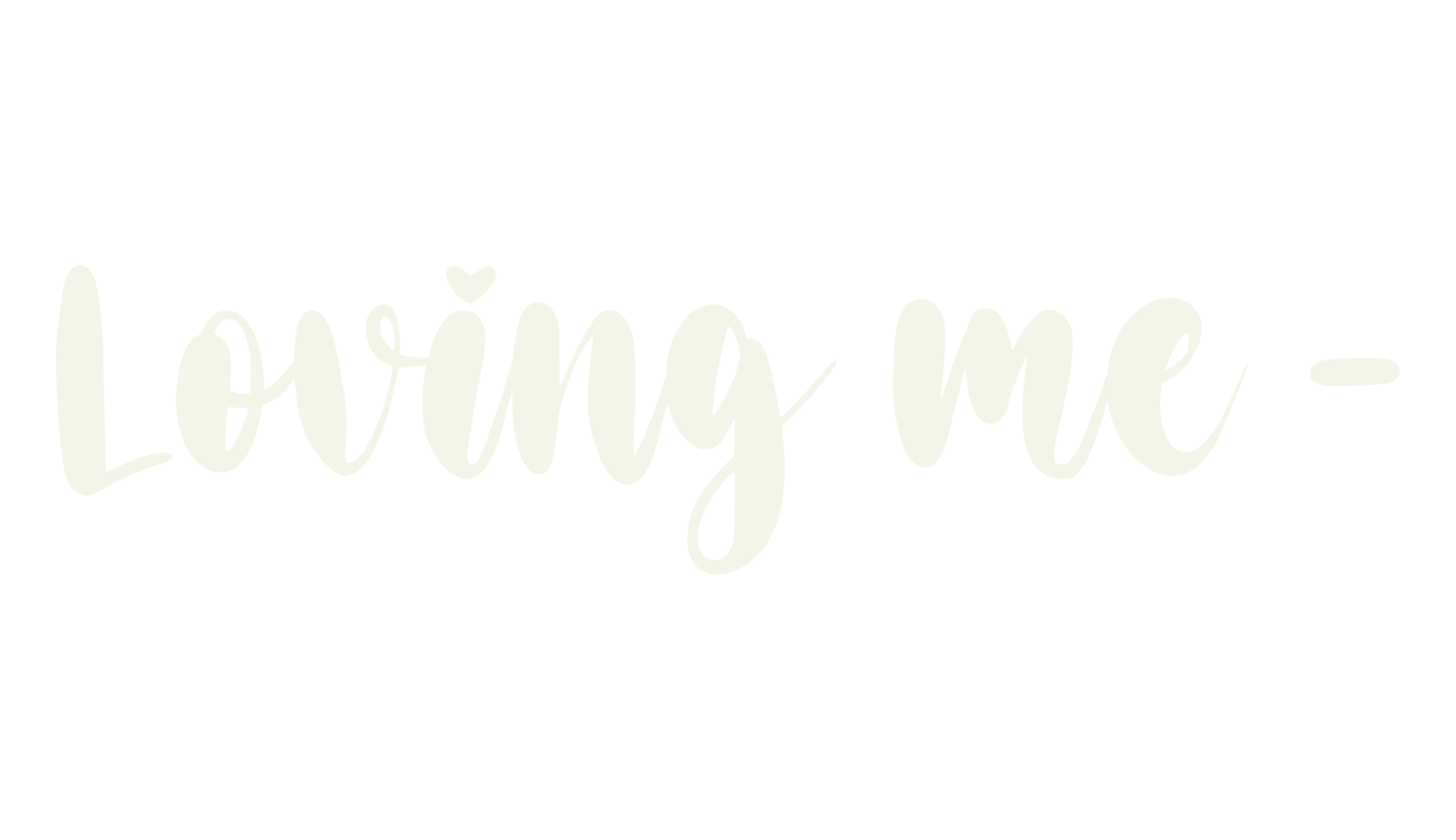 Loving me -, cute font preview