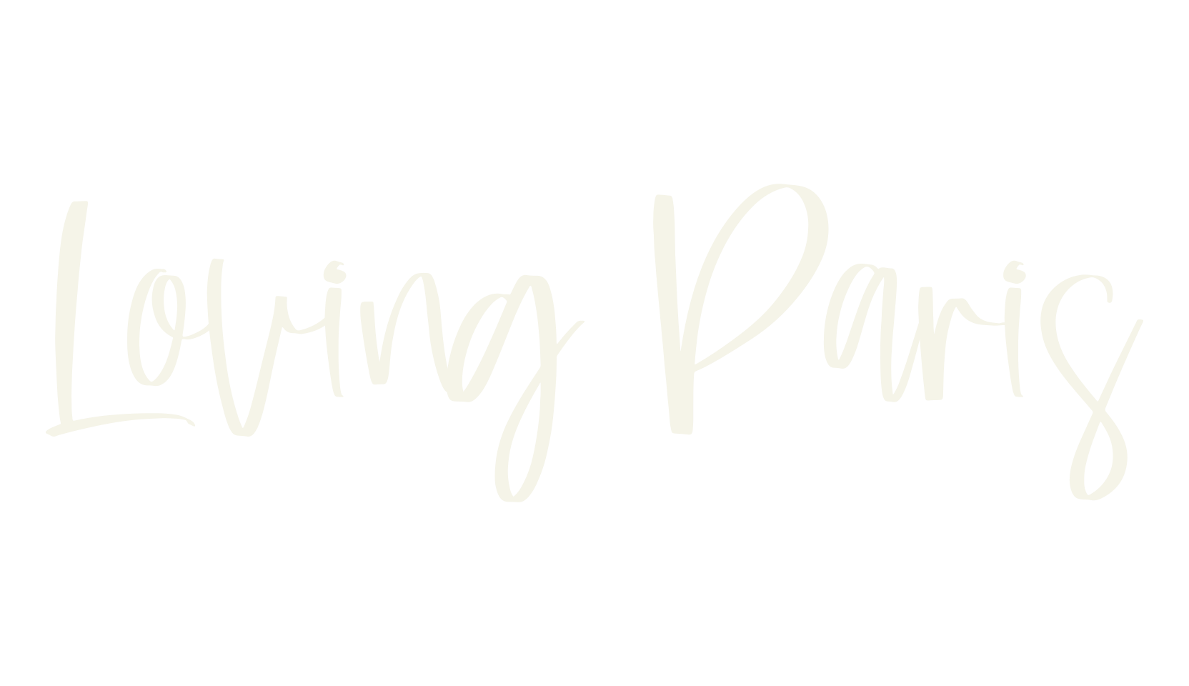 Loving Paris, handwriting font preview