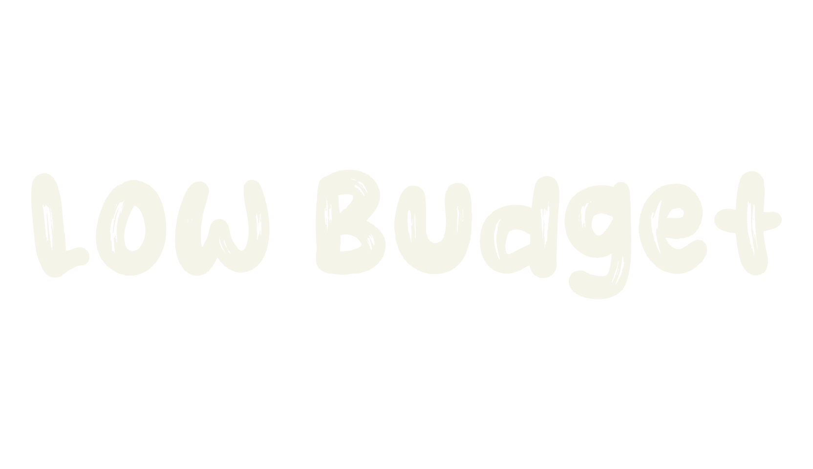 Low Budget, display market font preview