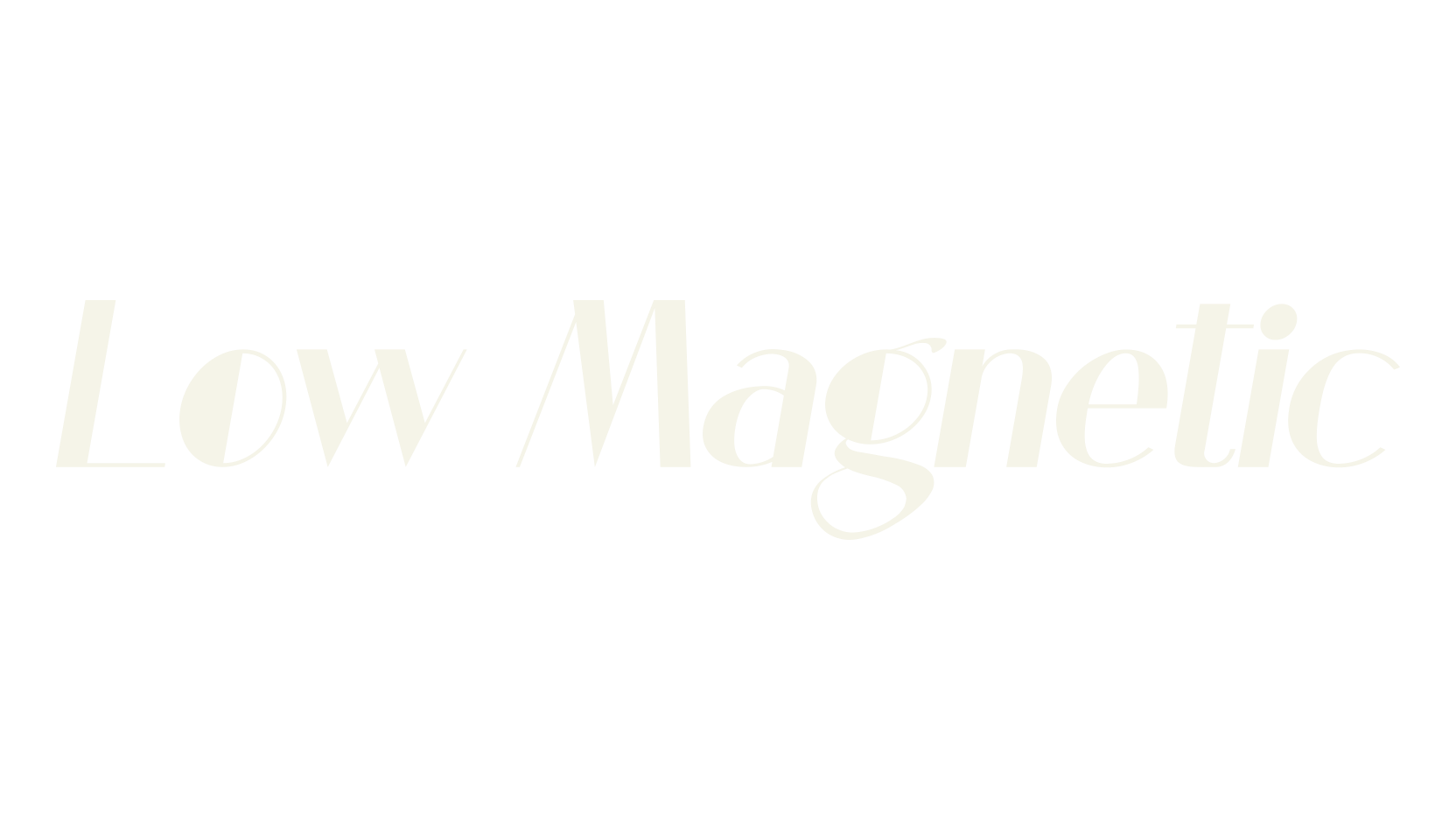 Low Magnetic, cafe font preview