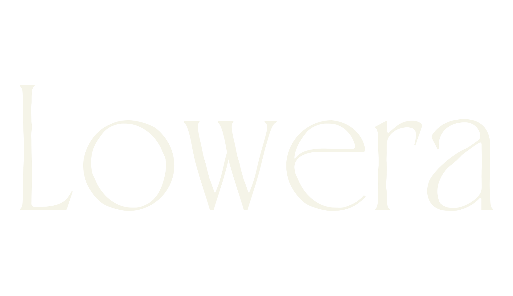 Lowera, serif font preview