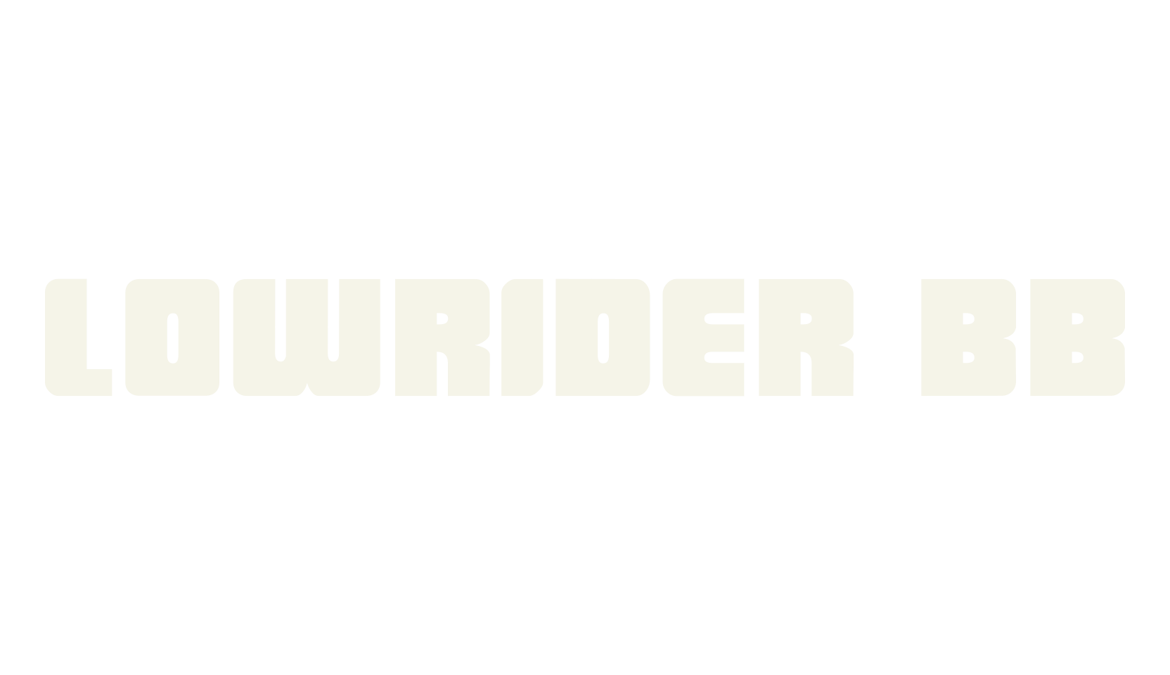 LowRider BB, display market font preview
