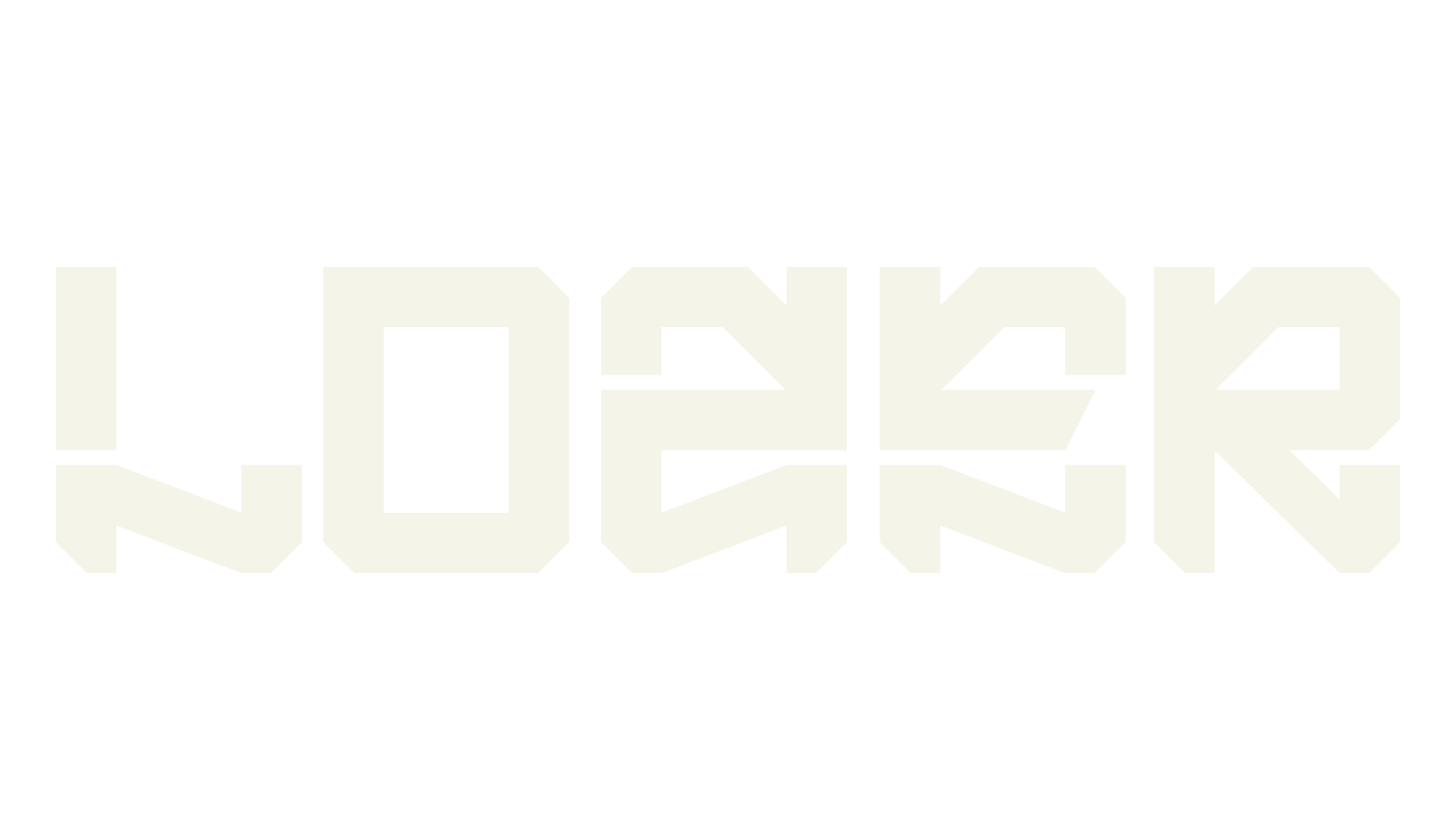 Lozer, futuristic font preview