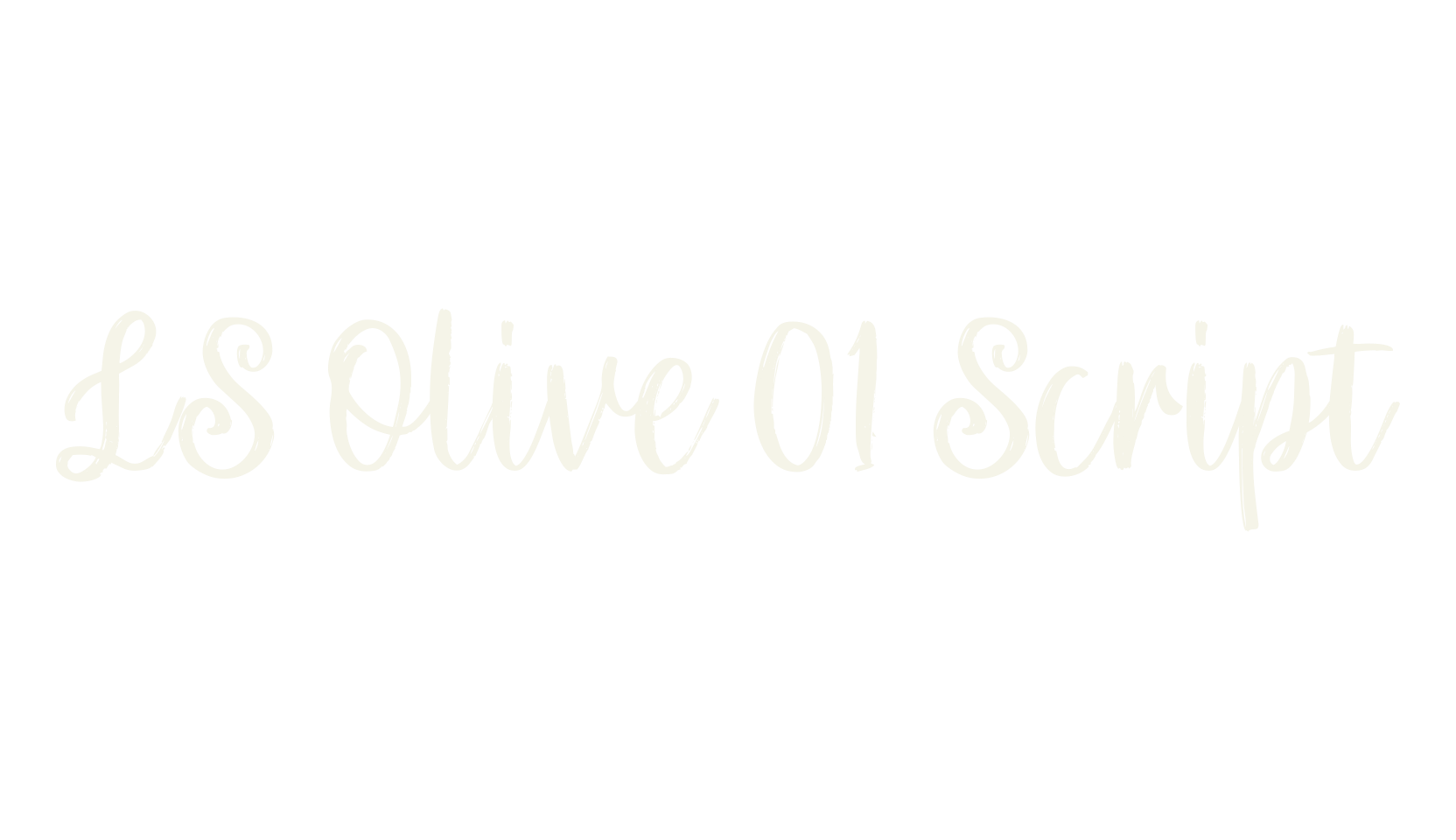 LS Olive 01 Script, fashion sign font preview