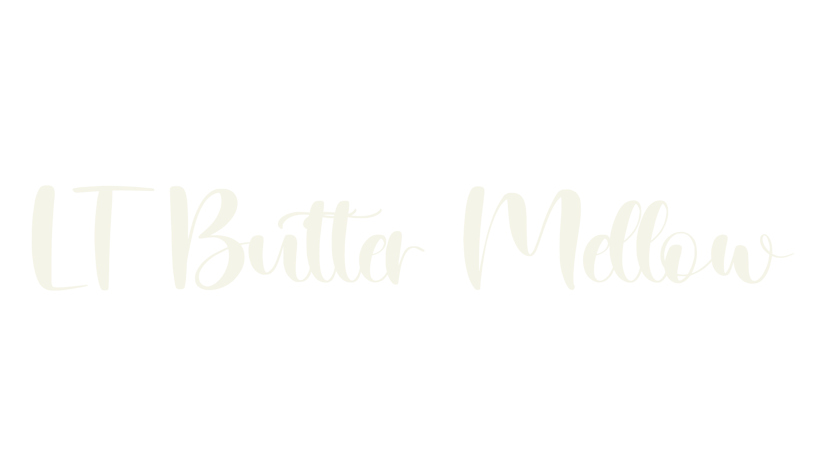 LT Butter Mellow, cursive font preview