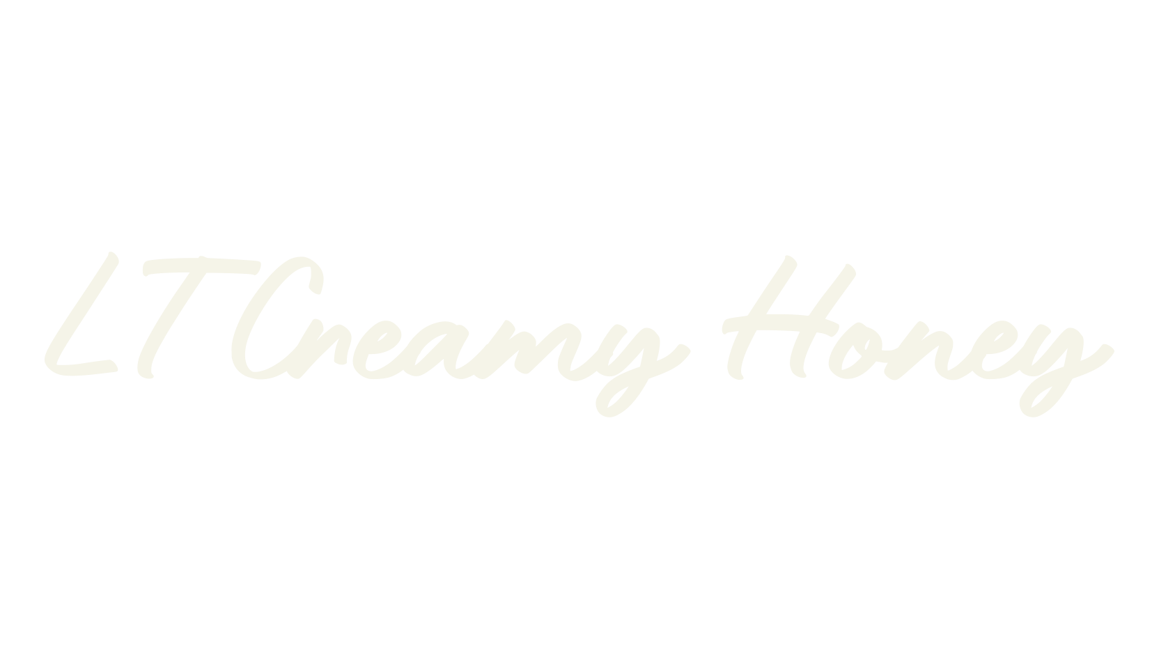 LT Creamy Honey, cursive font preview