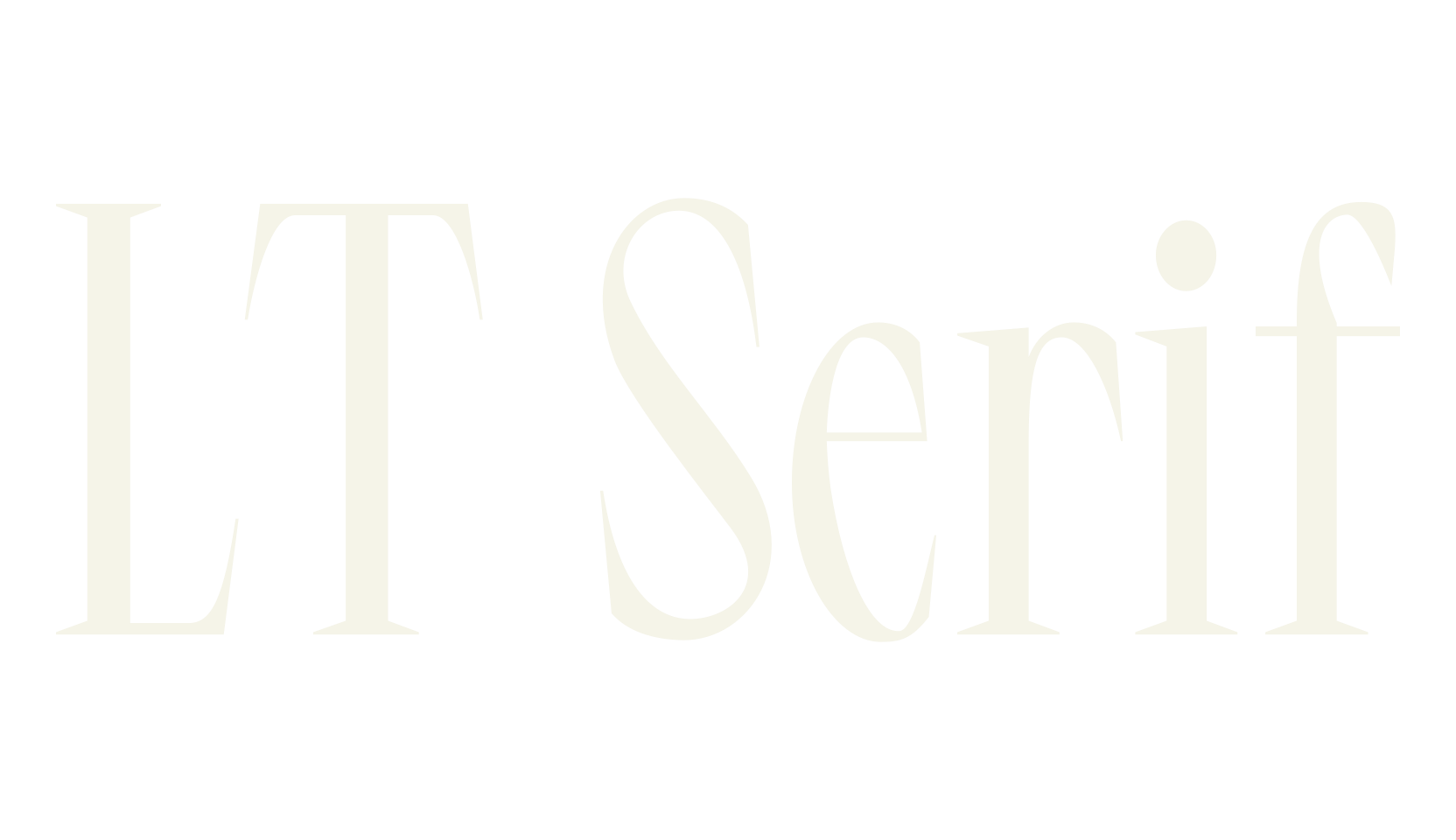 LT Serif, serif font preview