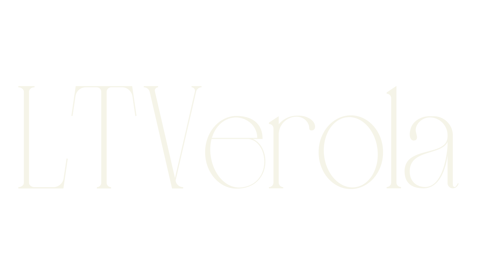 LT Verola, modern font preview