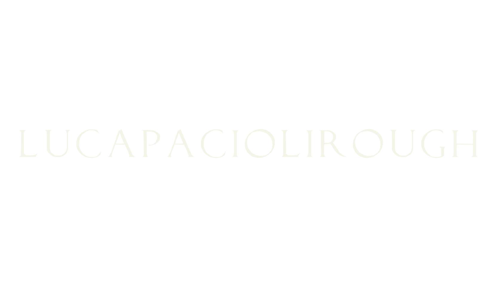 LucaPacioliRough, serif font preview