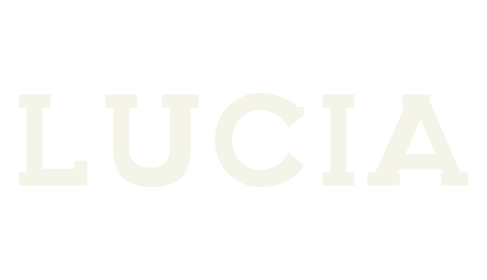 LUCIA, fancy font preview