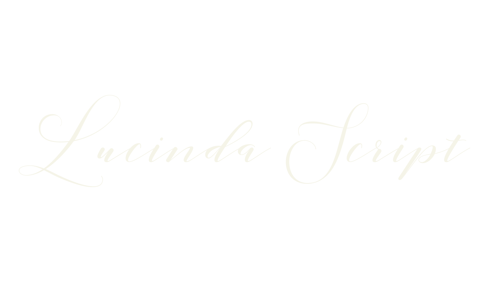 Lucinda Script, script font preview