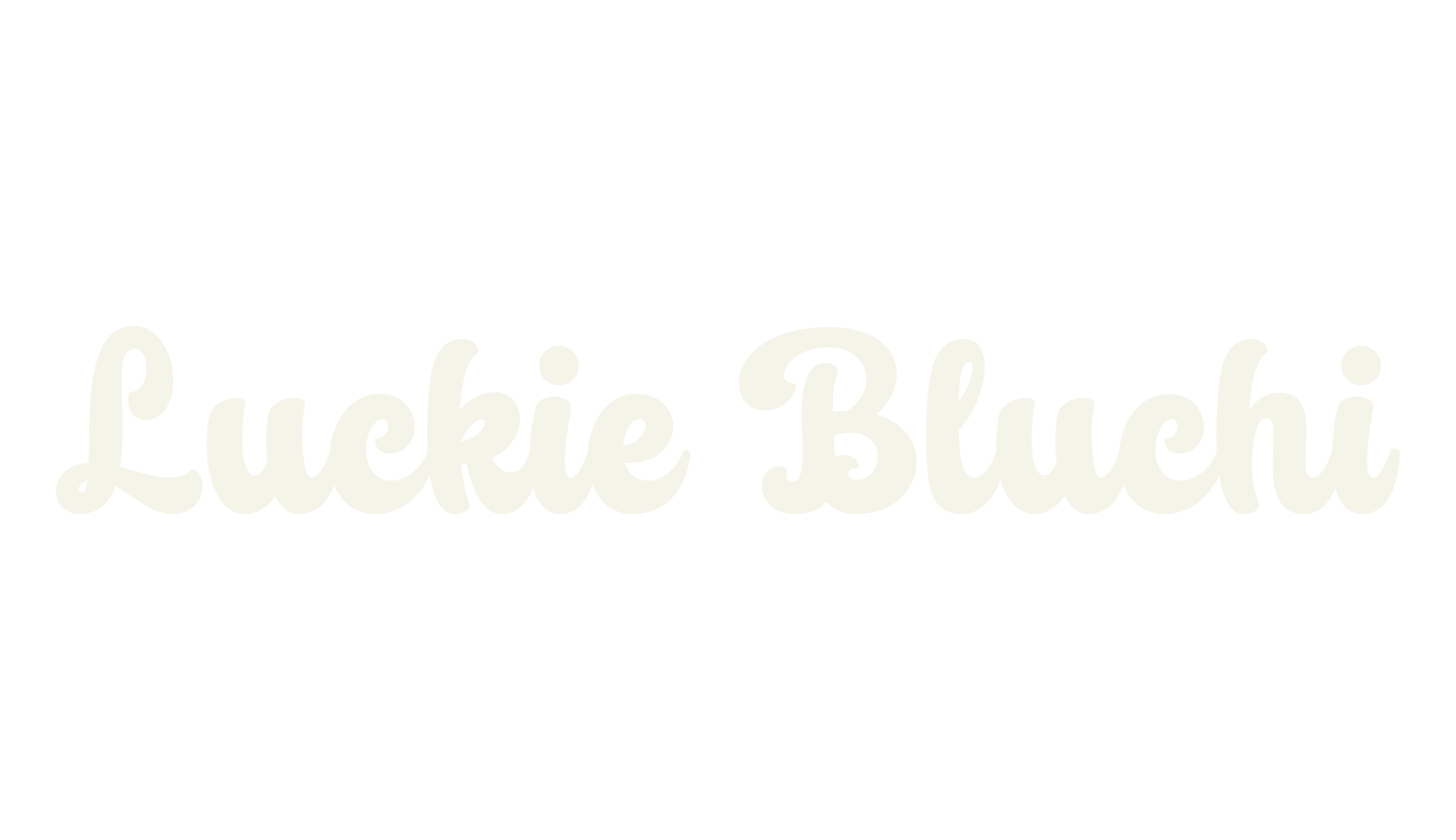 Luckie Bluchi, bold font preview
