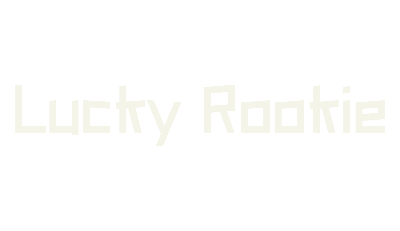 Lucky Rookie, decorative font preview