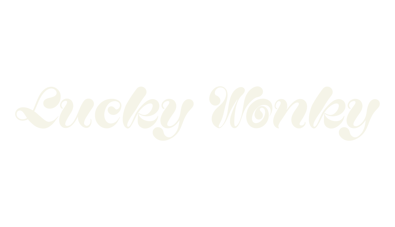 Lucky Wonky, cursive font preview