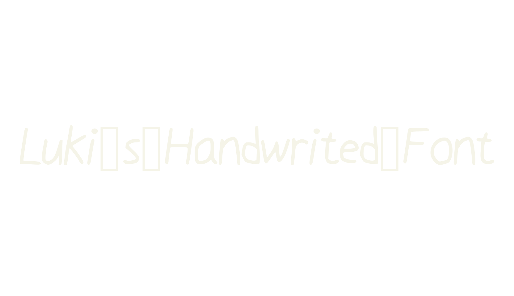 Luki_s_Handwrited_Font, handwriting font preview