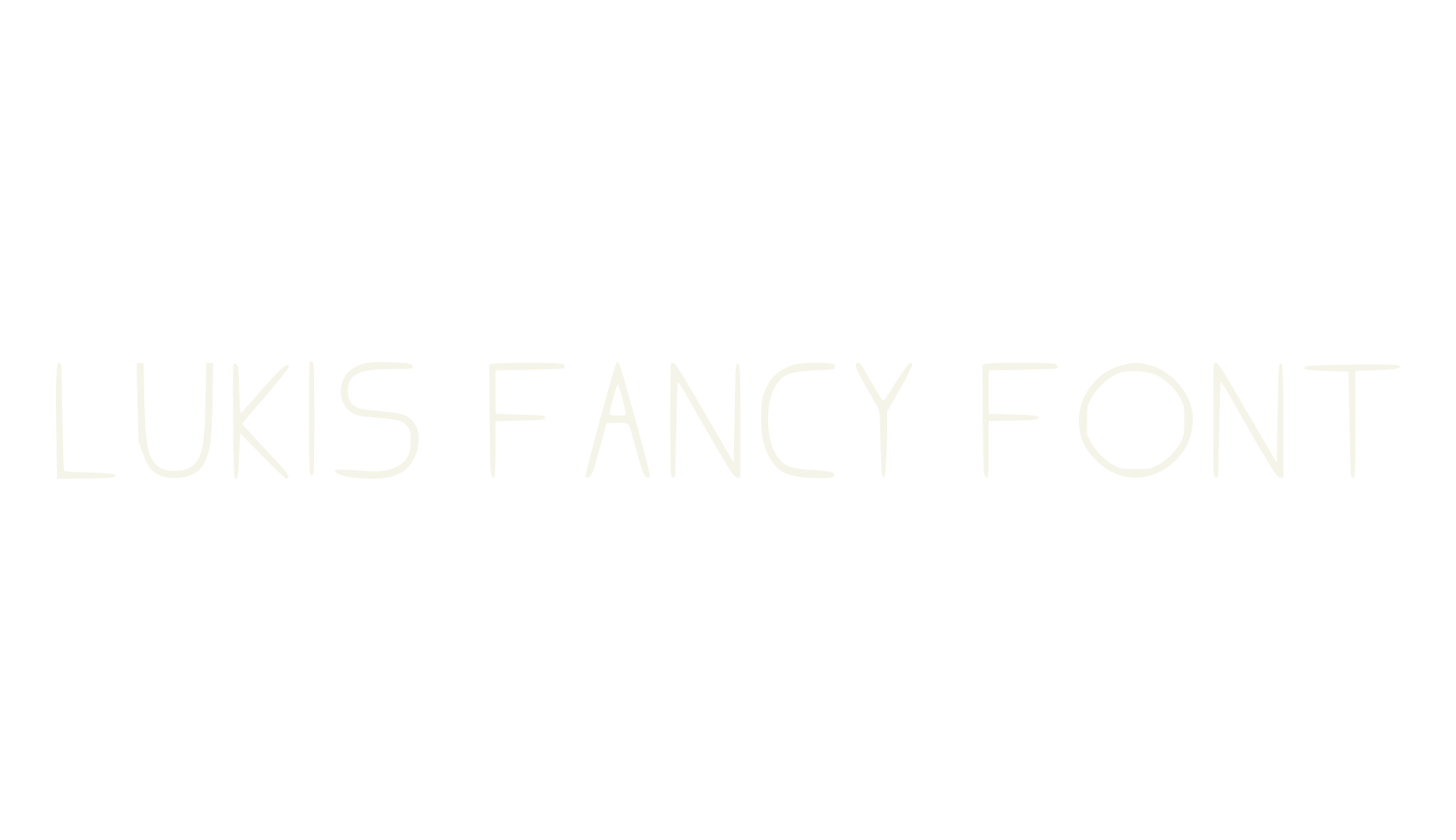 Lukis Fancy Font, fancy font preview