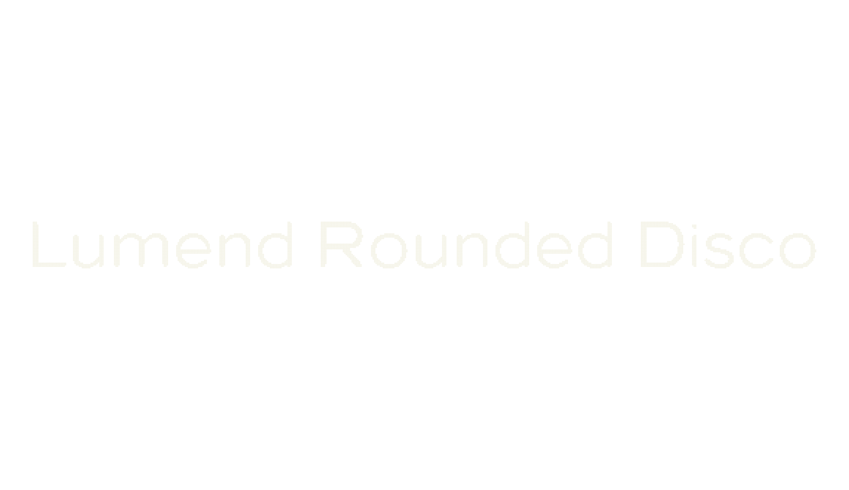 Lumend Rounded Disco, display market font preview
