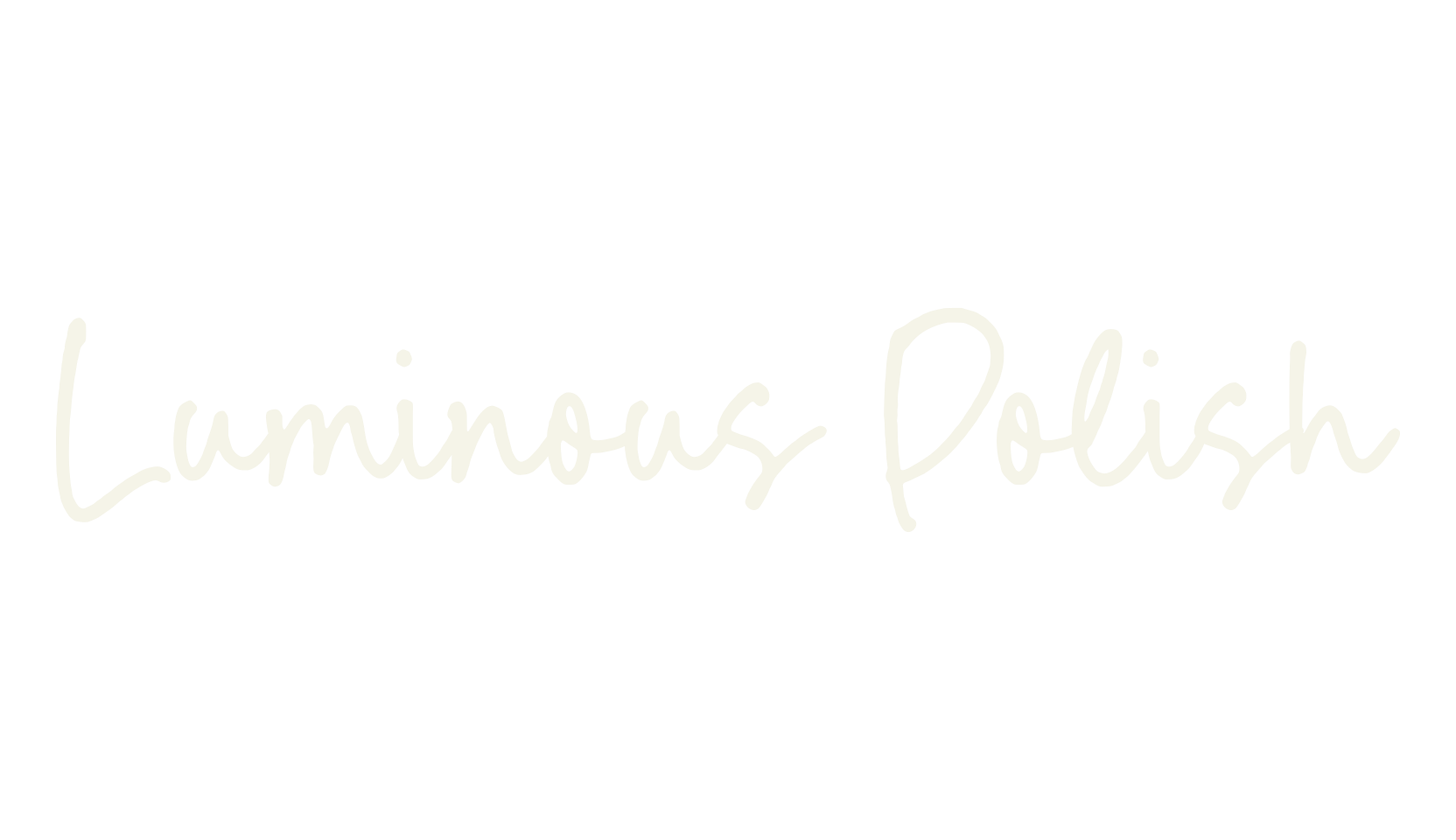 Luminous Polish, handwriting font preview