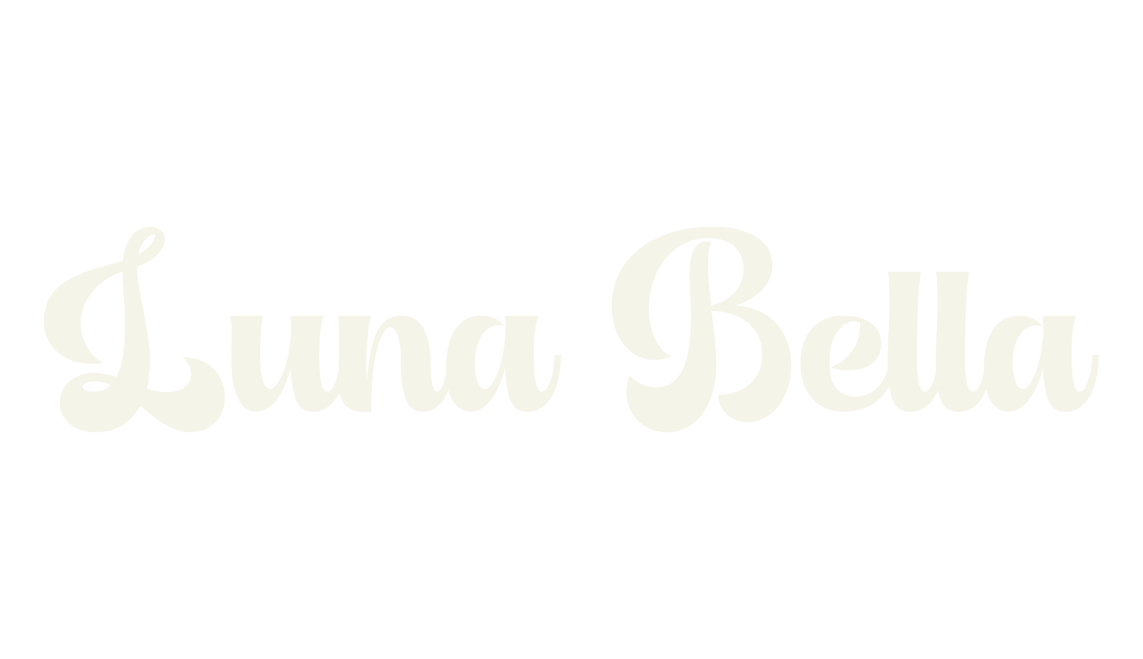 Luna Bella, cursive font preview