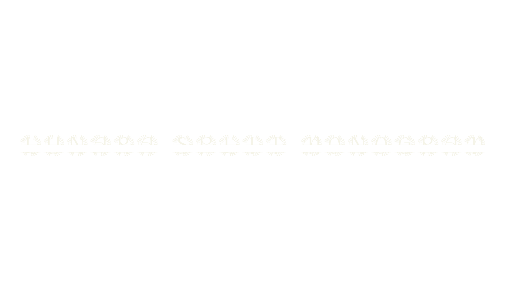 Lunara Split Monogram, monogram font preview