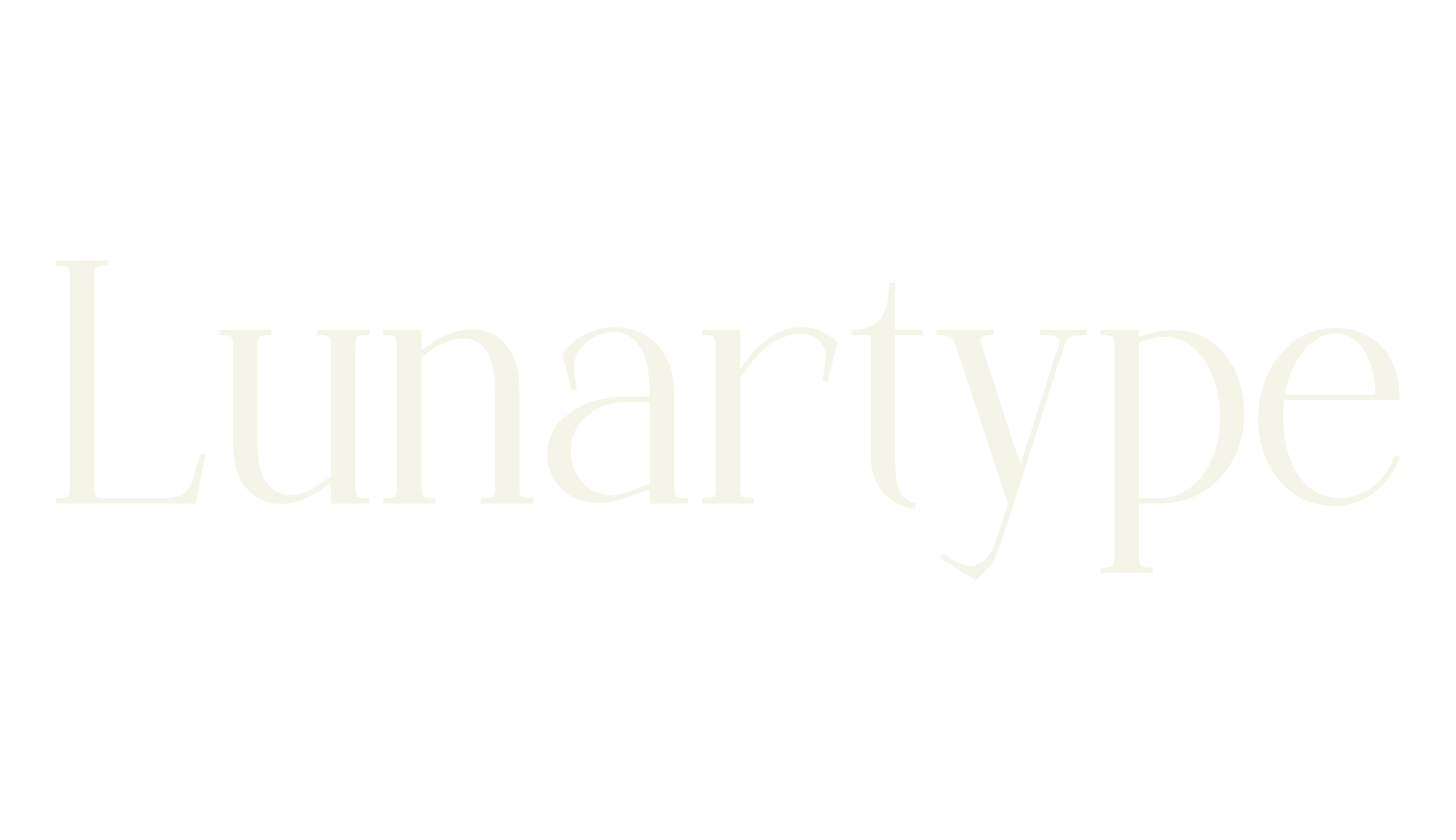 Lunartype, modern font preview