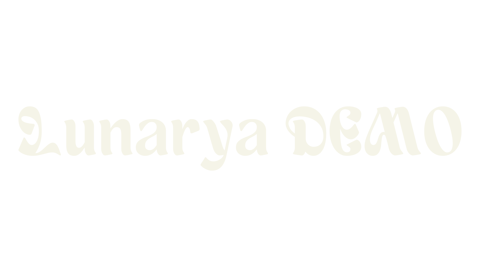 Lunarya DEMO, psychedelic font preview