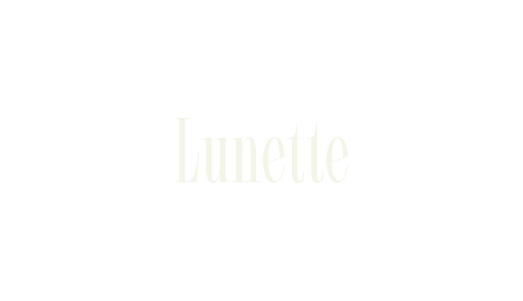 Lunette, thin font preview