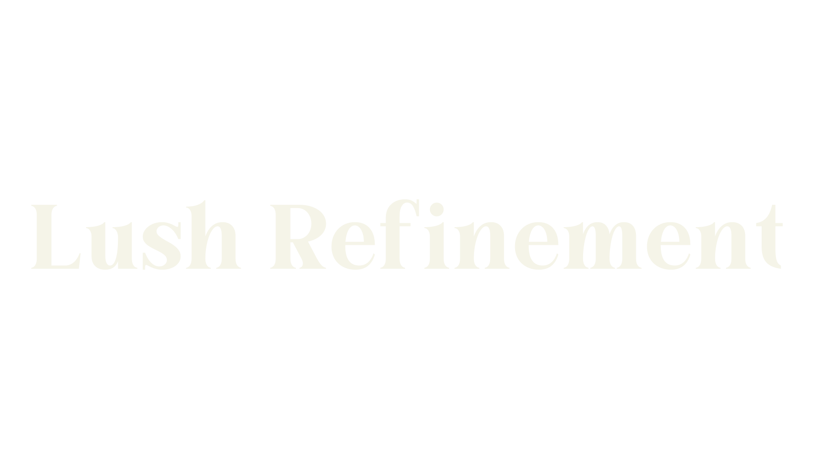 Lush Refinement, script font preview