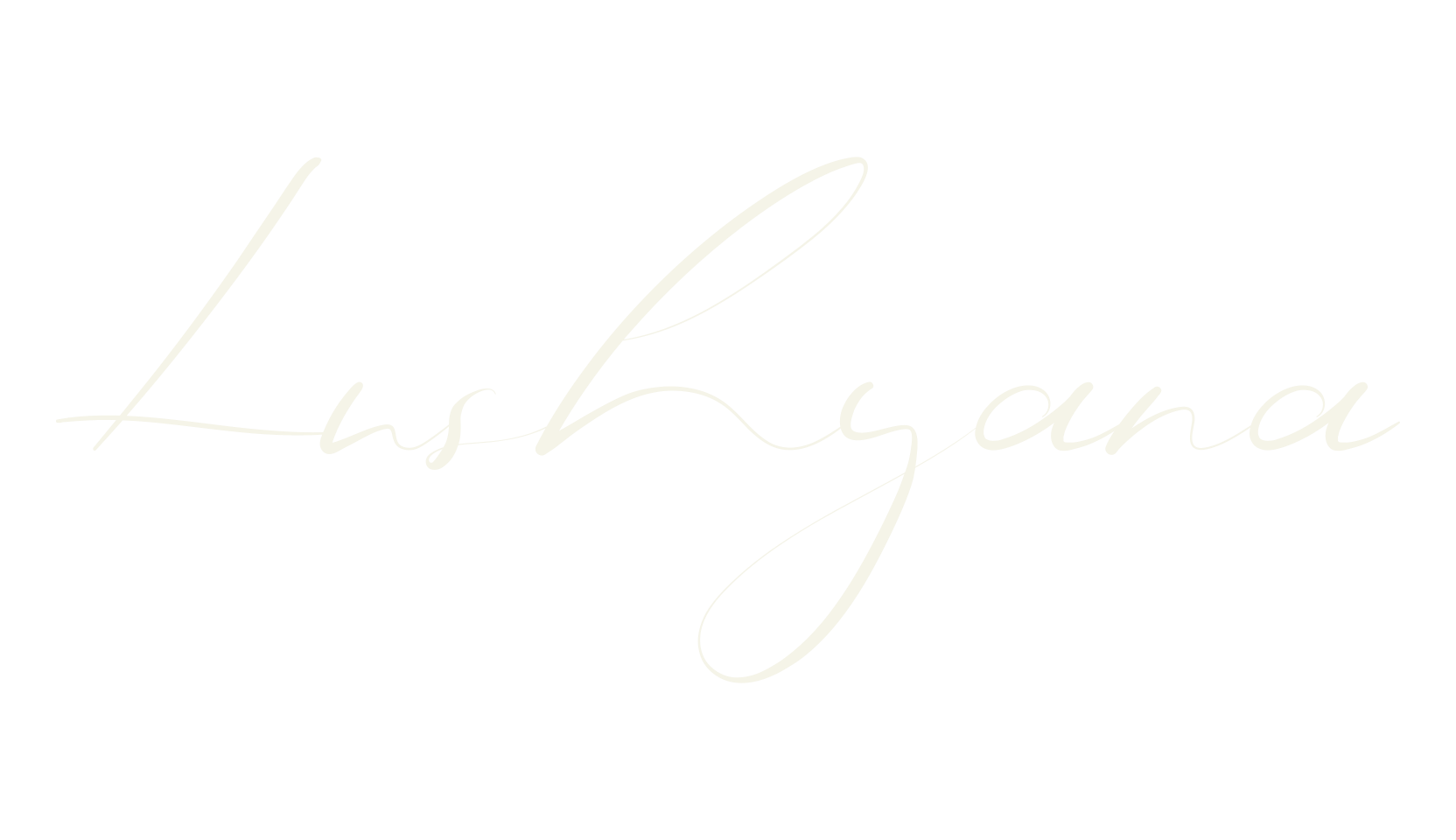 Lushyana, calligraphy font preview