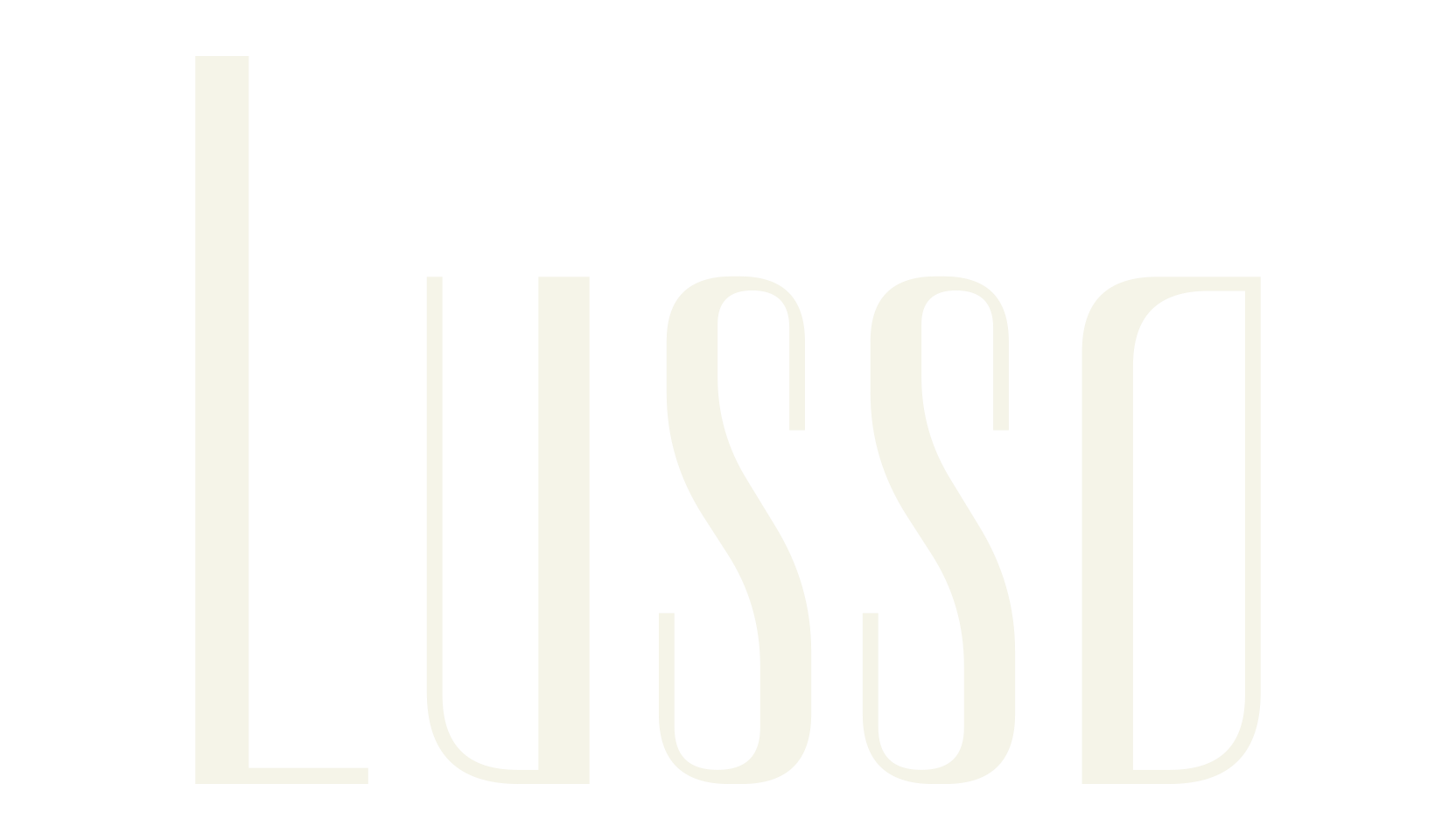 Lusso, art deco font preview