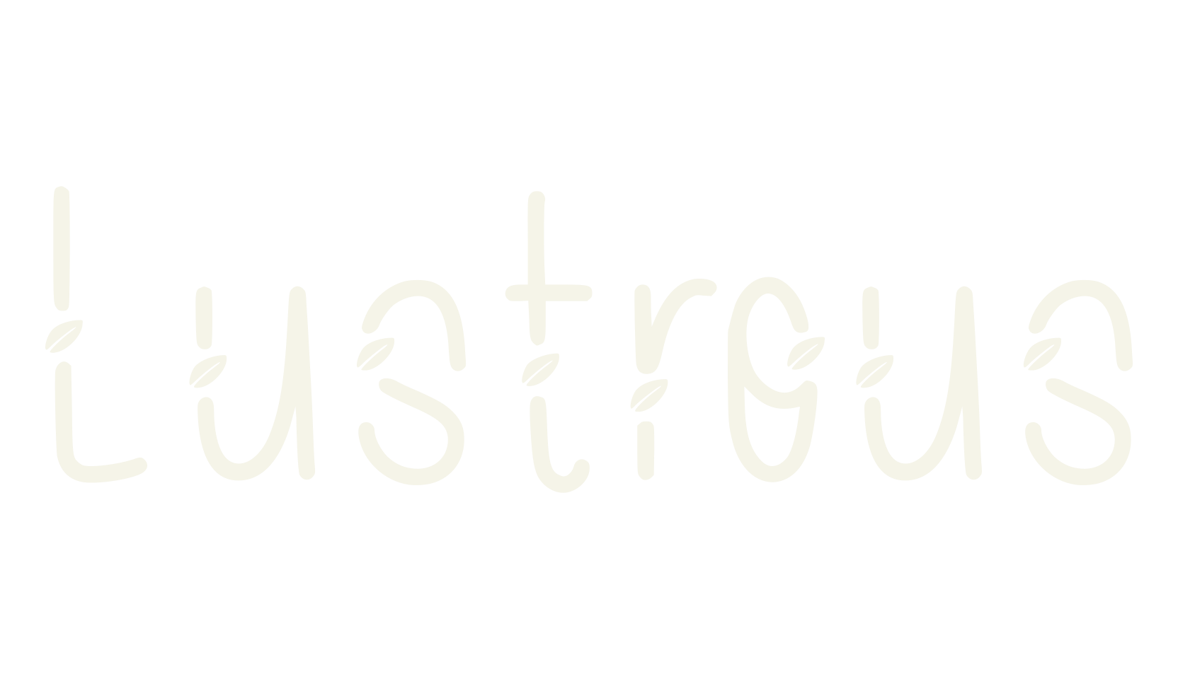 Lustrous, cute font preview