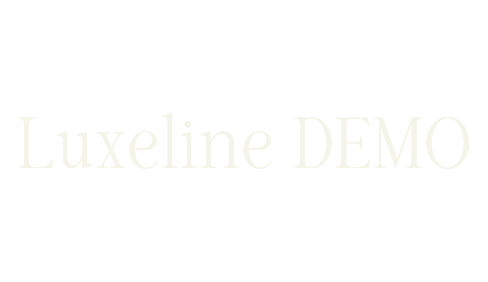 Luxeline DEMO, vintage font preview