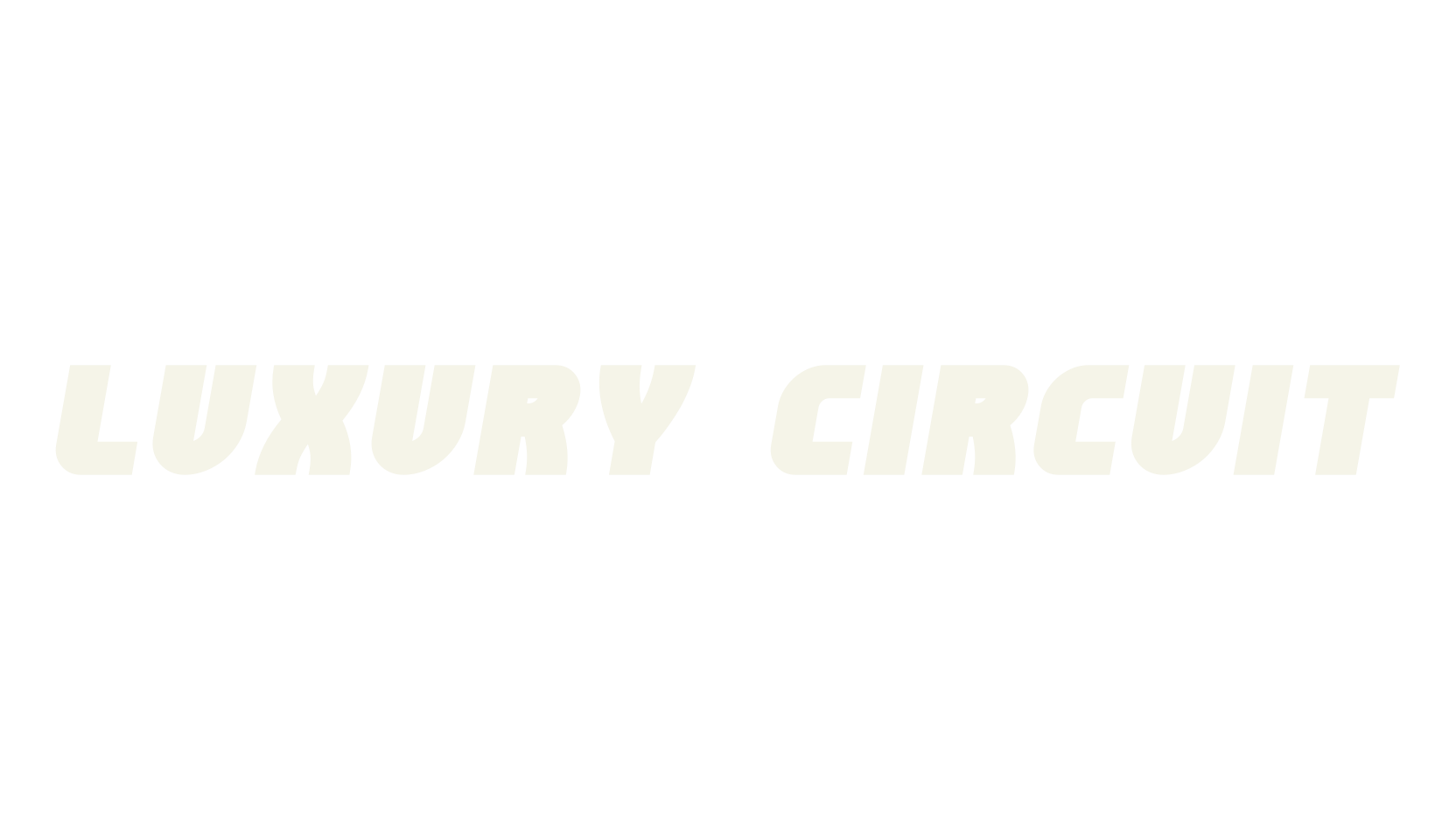 Luxury Circuit, outline font preview