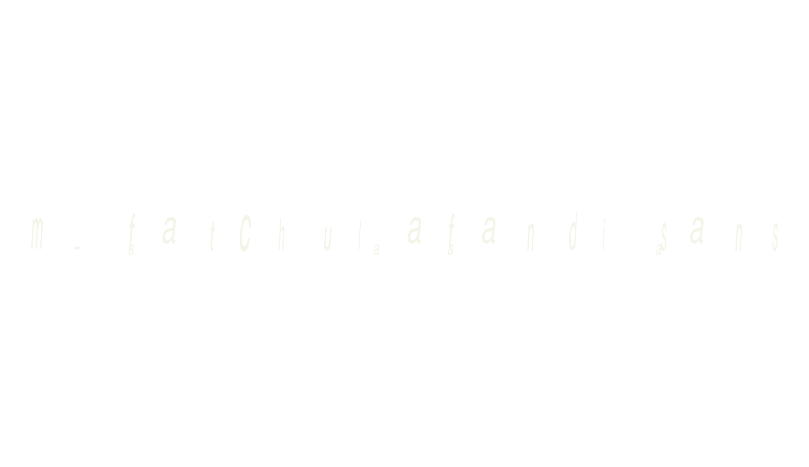 m. fatchul afandi sans, sans serif font preview