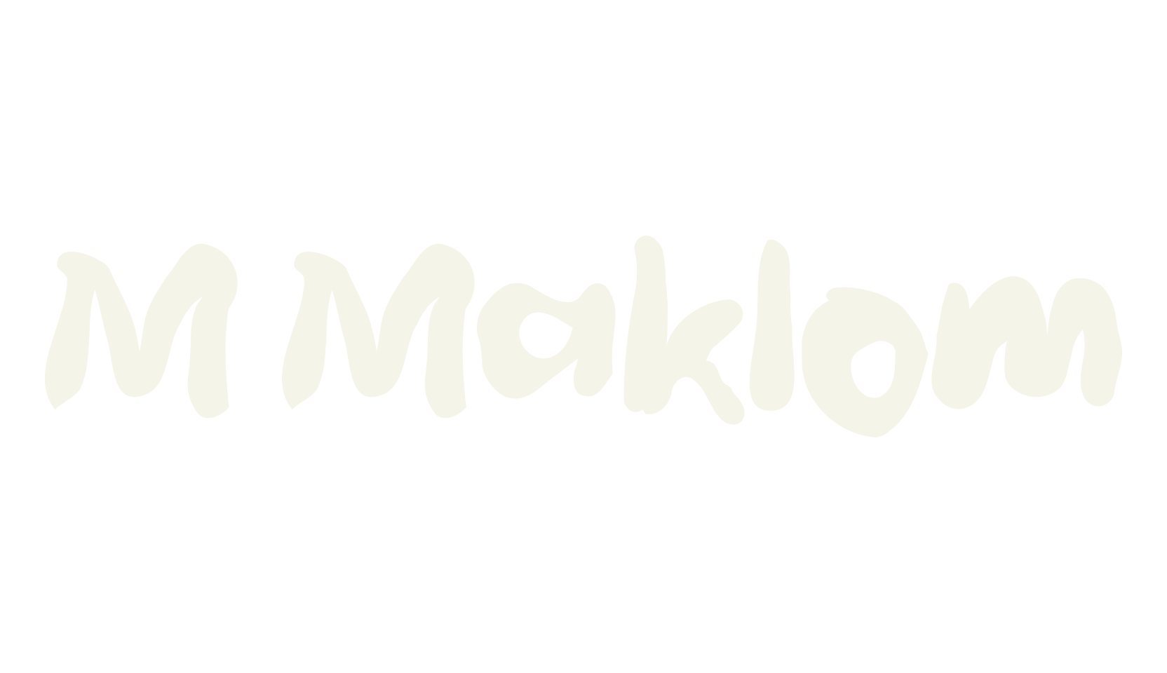 M Maklom, funky font preview