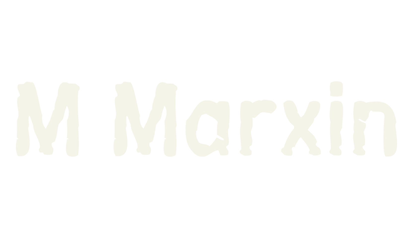M Marxin, capital font preview