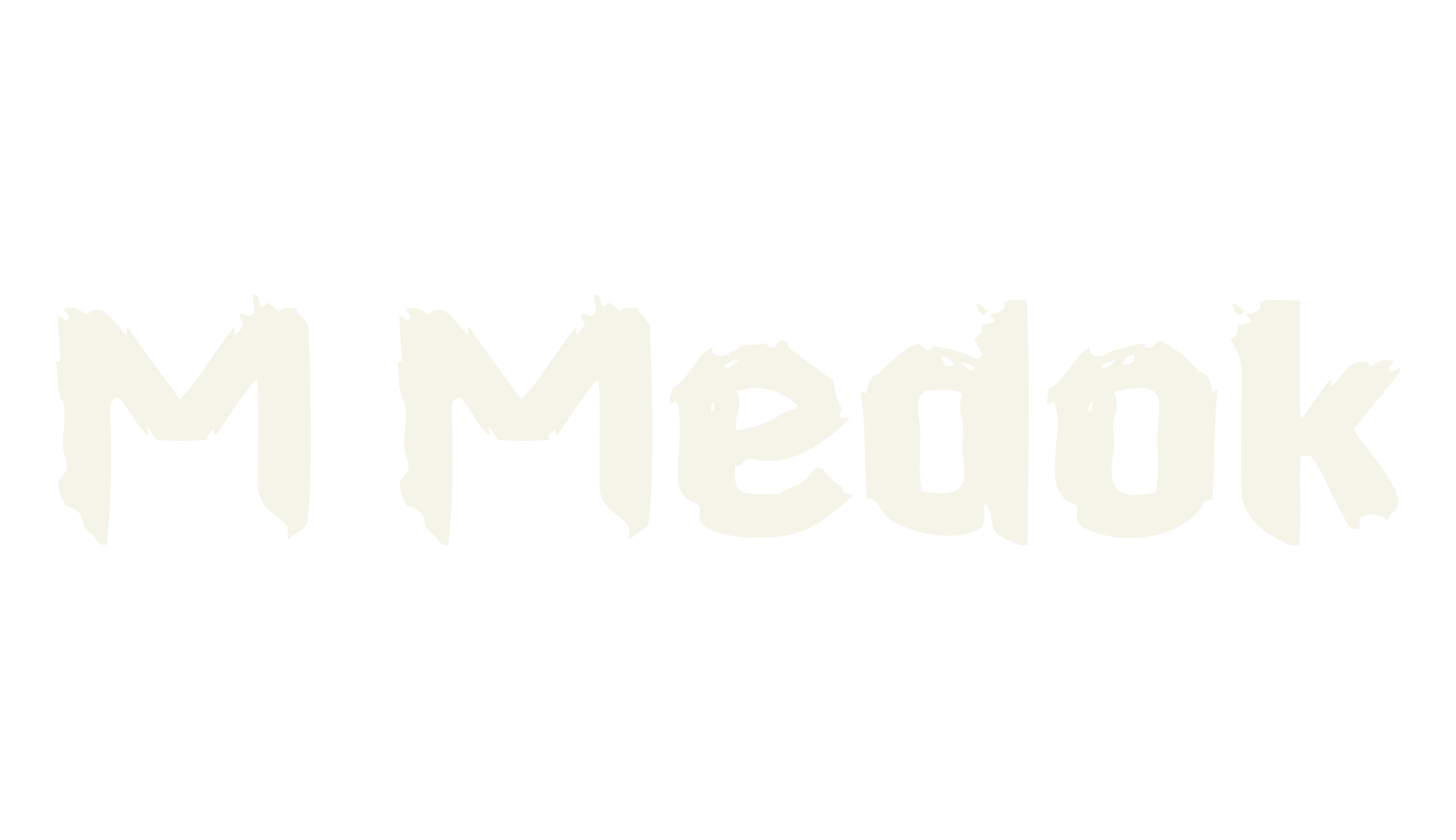 M Medok, fancy font preview