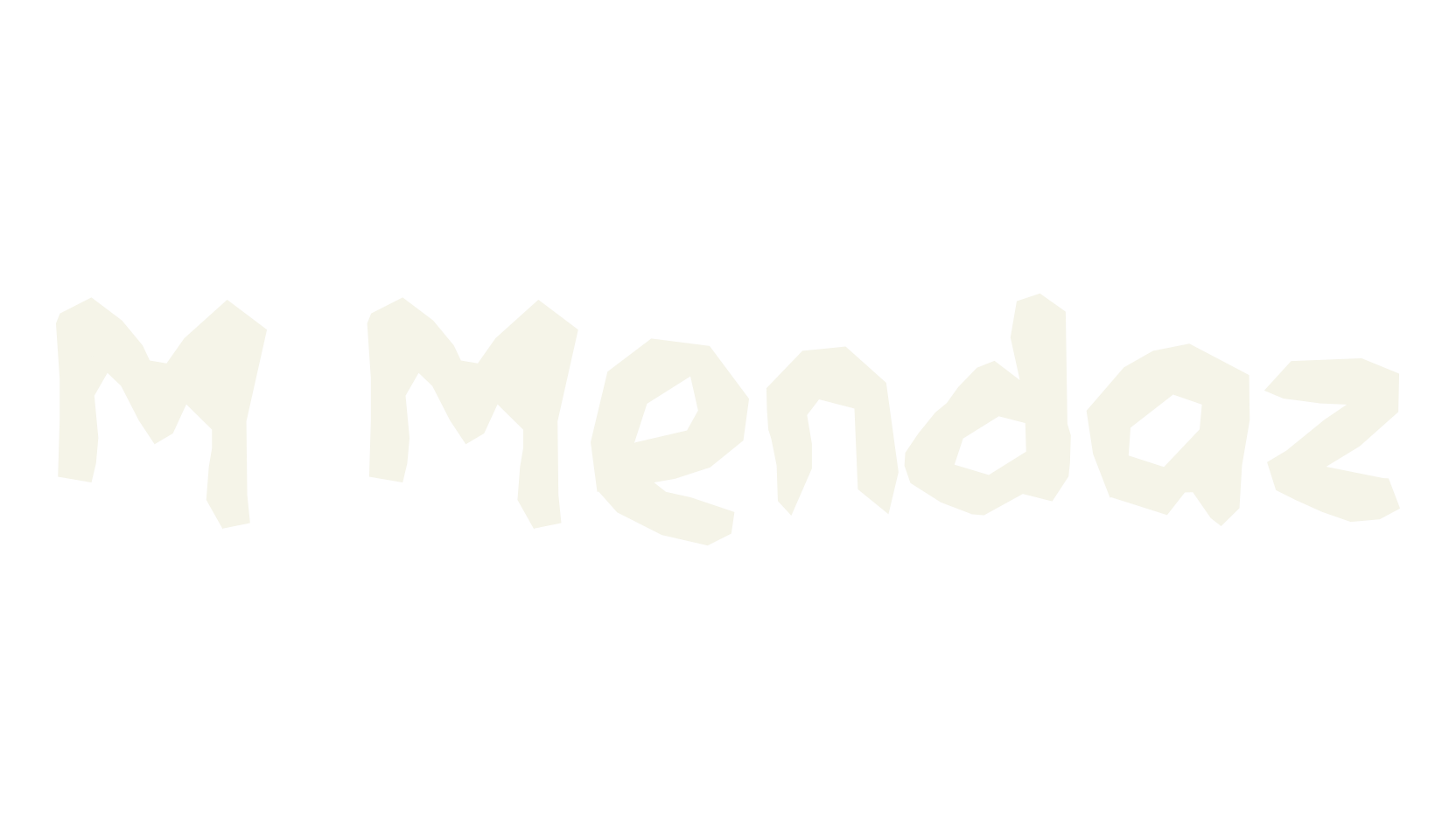 M Mendaz, fashion sign font preview