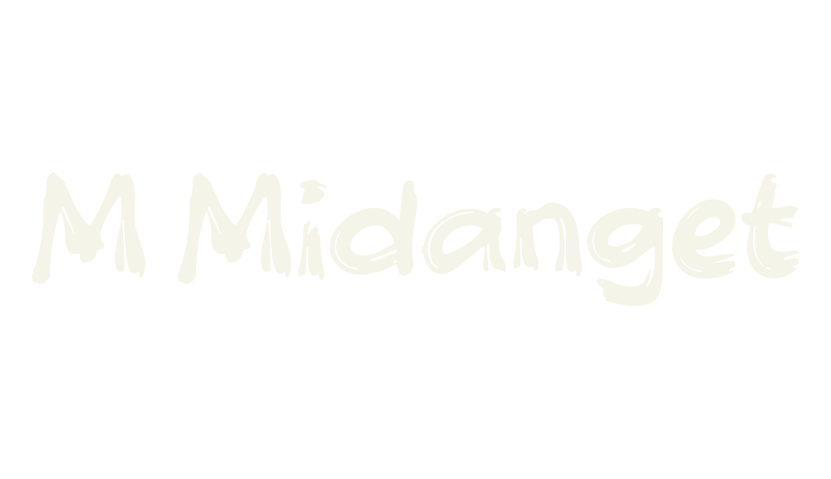 M Midanget, fancy font preview