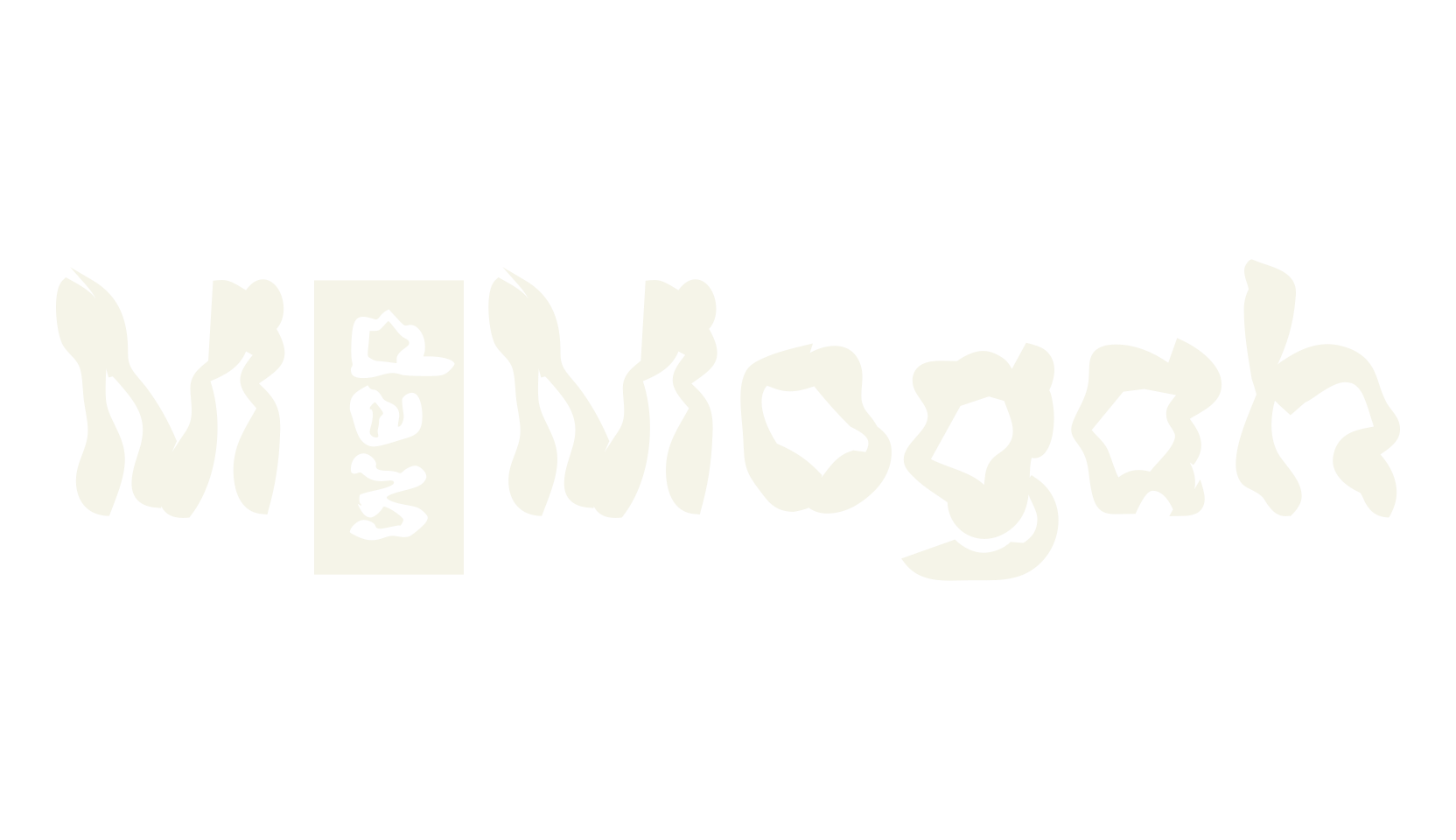 M Mogah, wavy font preview