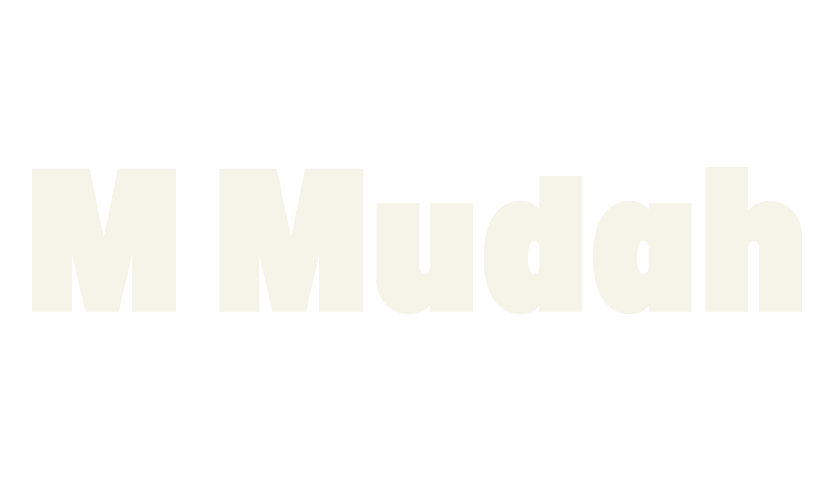 M Mudah, bold font preview