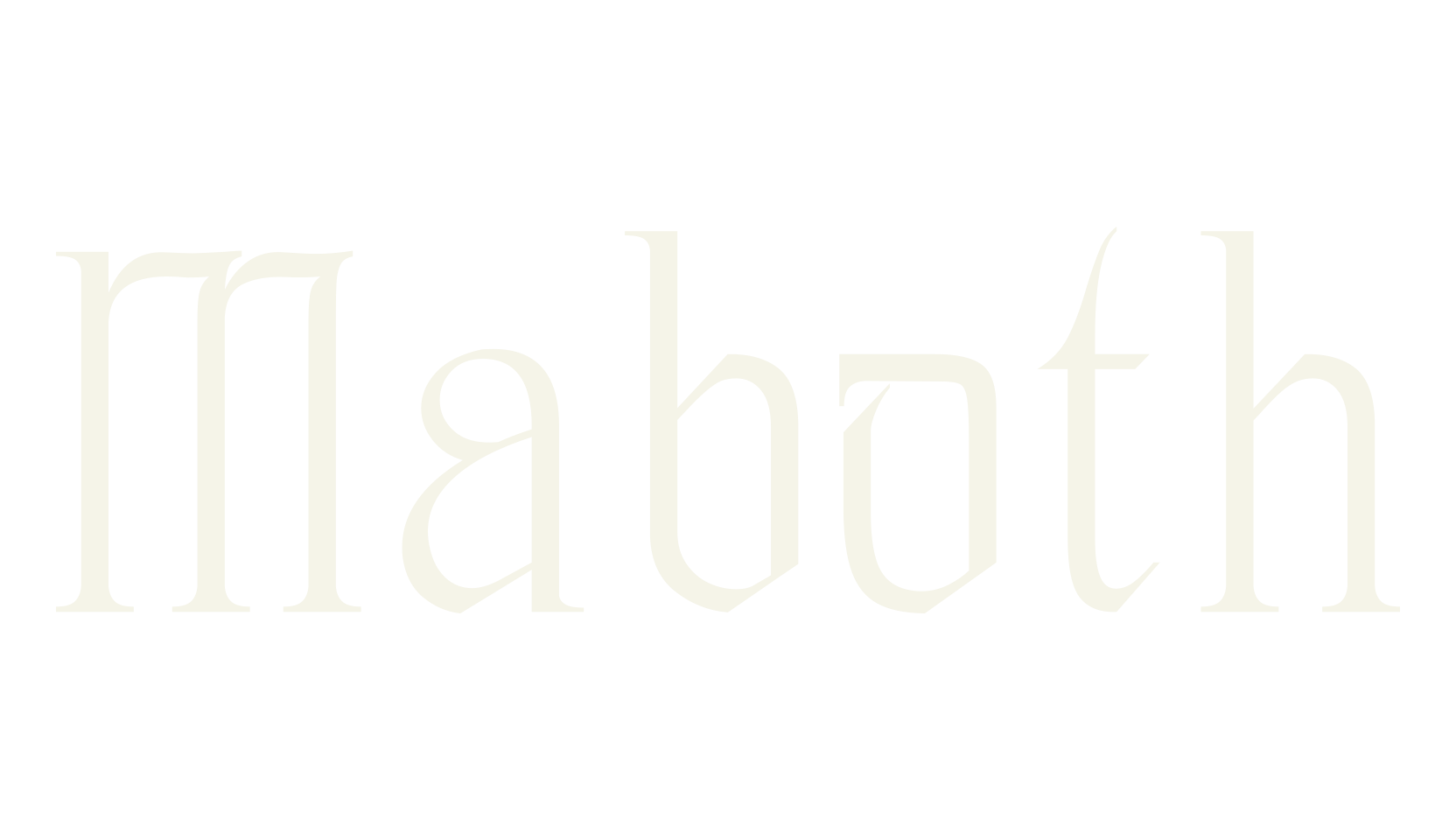Maboth, fashion sign font preview